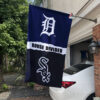 Tigers vs White Sox House Divided Flag, MLB House Divided Flag, MLB House Divided Flag