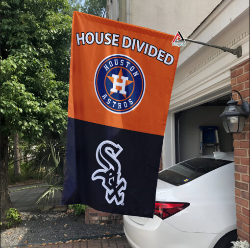 Astros vs White Sox House Divided Flag, MLB House Divided Flag