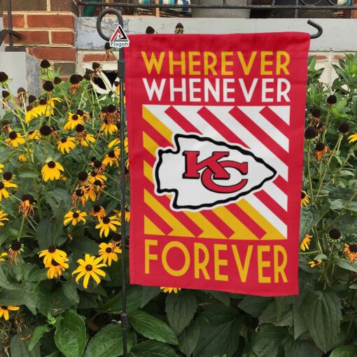Kansas City Chiefs Forever Fan Flag, NFL Sport Fans Outdoor Flag