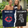 Twins vs White Sox House Divided Flag, MLB House Divided Flag, MLB House Divided Flag