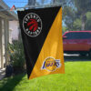 Raptors vs Lakers House Divided Flag, NBA House Divided Flag