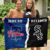 Phillies vs White Sox House Divided Flag, MLB House Divided Flag