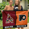 Coyotes vs Flyers House Divided Flag, NHL House Divided Flag