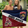 Coyotes vs Panthers House Divided Flag, NHL House Divided Flag