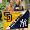 Padres vs Tigers House Divided Flag, MLB House Divided Flag