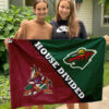 Coyotes vs Wild House Divided Flag, NHL House Divided Flag