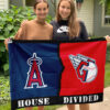 Angels vs Guardians House Divided Flag, MLB House Divided Flag