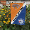 Knicks vs 76ers House Divided Flag, NBA House Divided Flag, NBA House Divided Flag