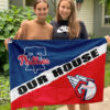 Phillies vs Guardians House Divided Flag, MLB House Divided Flag