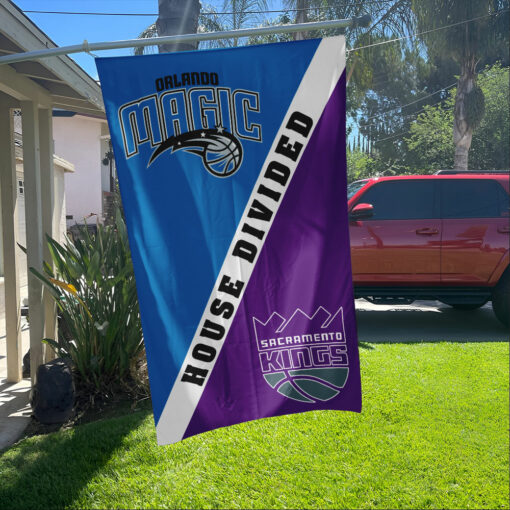 Magic vs Kings House Divided Flag, NBA House Divided Flag