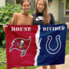 Buccaneers vs Colts House Divided Flag, NFL House Divided Flag, NFL House Divided Flag