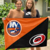 Islanders vs Hurricanes House Divided Flag, NHL House Divided Flag
