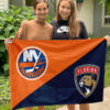 Islanders vs Panthers House Divided Flag, NHL House Divided Flag