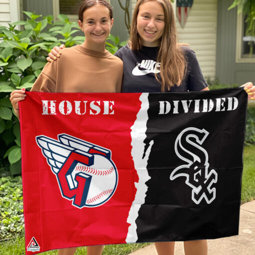 Guardians vs White Sox House Divided Flag, MLB House Divided Flag