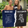 Tigers vs White Sox House Divided Flag, MLB House Divided Flag, MLB House Divided Flag