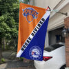 Knicks vs 76ers House Divided Flag, NBA House Divided Flag, NBA House Divided Flag