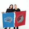 Magic vs Trail Blazers House Divided Flag, NBA House Divided Flag