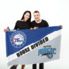76ers vs Magic House Divided Flag, NBA House Divided Flag, NBA House Divided Flag