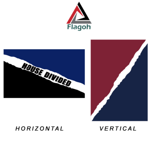 Commanders vs Falcons House Divided Flag, NFL House Divided Flag