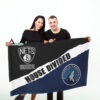 GARDEN FLAG 72 Brooklyn Nets x Minnesota Timberwolves 217