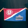 Rockets vs Clippers House Divided Flag, NBA House Divided Flag