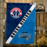 Wizards vs Magic House Divided Flag, NBA House Divided Flag