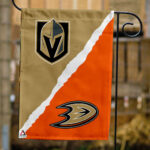 Golden Knights vs Ducks House Divided Flag, NHL House Divided Flag
