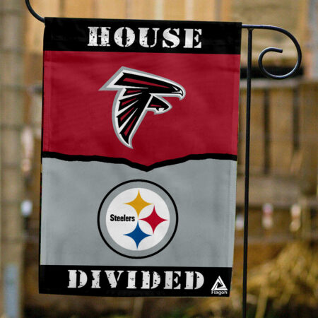 Falcons vs Steelers House Divided Flag, NFL House Divided Flag