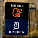 Orioles vs Tigers House Divided Flag, MLB House Divided Flag