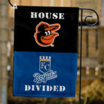 Orioles vs Royals House Divided Flag, MLB House Divided Flag