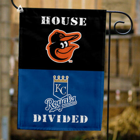 Orioles vs Royals House Divided Flag, MLB House Divided Flag