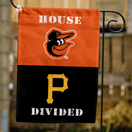 Orioles vs Pirates House Divided Flag, MLB House Divided Flag
