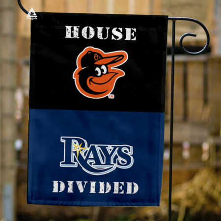 Orioles vs Rays House Divided Flag, MLB House Divided Flag
