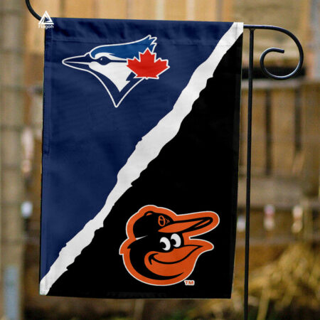 Blue Jays vs Orioles House Divided Flag, MLB House Divided Flag
