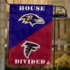 Ravens vs Falcons House Divided Flag, NFL House Divided Flag