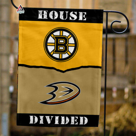 Bruins vs Ducks House Divided Flag, NHL House Divided Flag