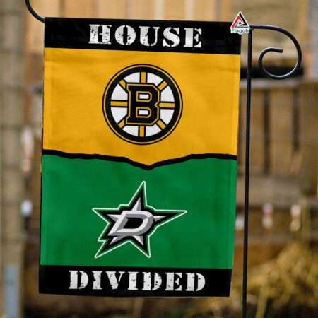 Bruins vs Stars House Divided Flag, NHL House Divided Flag