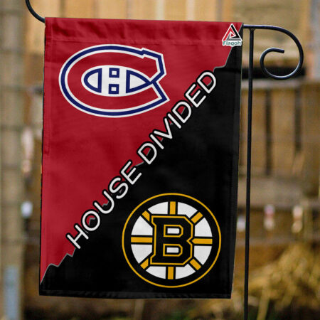 Canadiens vs Bruins House Divided Flag, NHL House Divided Flag