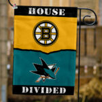 Bruins vs Sharks House Divided Flag, NHL House Divided Flag