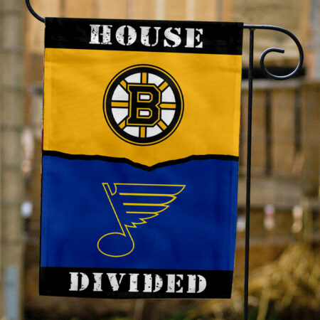 Bruins vs Blues House Divided Flag, NHL House Divided Flag