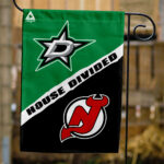 Stars vs Devils House Divided Flag, NHL House Divided Flag