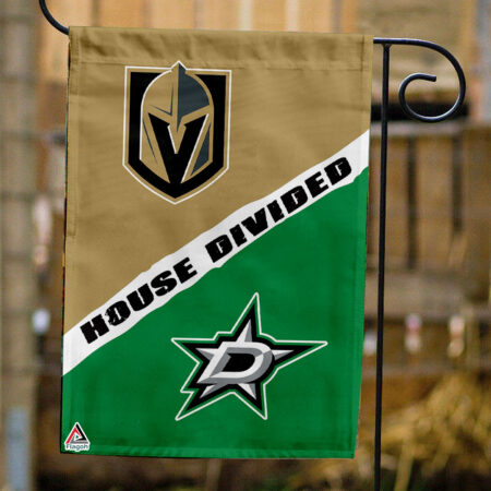 Golden Knights vs Stars House Divided Flag, NHL House Divided Flag