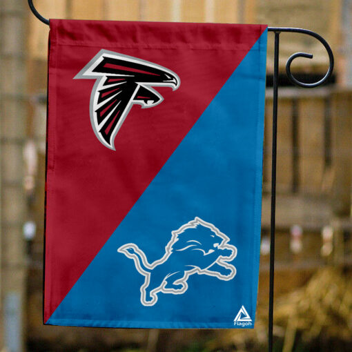Falcons vs Lions House Divided Flag, NFL House Divided Flag