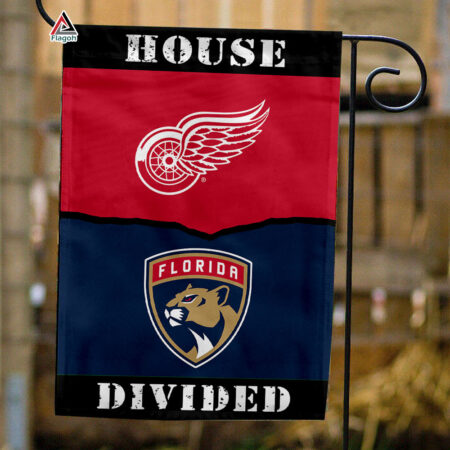 Red Wings vs Panthers House Divided Flag, NHL House Divided Flag