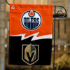 Oilers vs Golden Knights House Divided Flag, NHL House Divided Flag