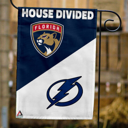 Panthers vs Lightning House Divided Flag, NHL House Divided Flag