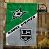 Stars vs Kings House Divided Flag, NHL House Divided Flag