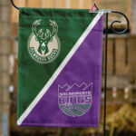 Bucks vs Kings House Divided Flag, NBA House Divided Flag