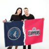GARDEN FLAG MOCKUP 47 Minnesota Timberwolves xxx Los Angeles Clippers 1722