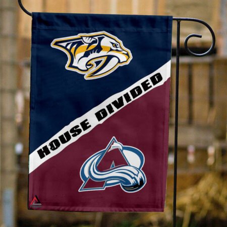 Predators vs Avalanche House Divided Flag, NHL House Divided Flag